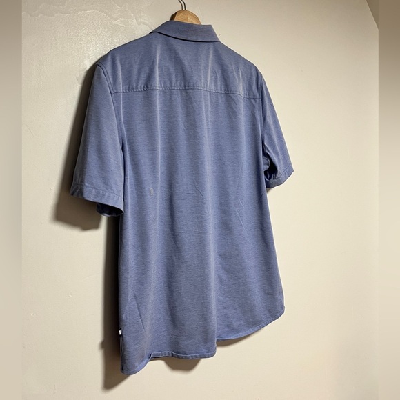 Kit and Ace Blue Short Sleeve Button-Up Shirt Men’s Size L - Picture 5 of 11